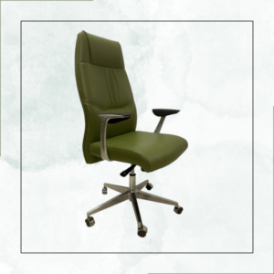 كرسي مدير فاخر جلد ظهر عالي من عرفه فرنتشر