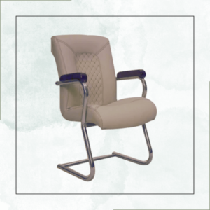 كرسي انتظار جلد على سى نيكل