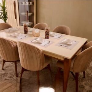 Sydney Dining room Set  (Mdf) من عرفة ديزاين
