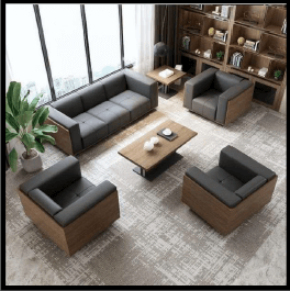 طقم انترية مكتبي(كنبة +2 فوتية)