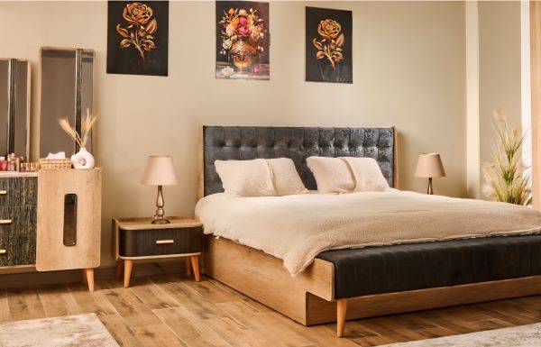 Rolex Master Bedroom Set (Mdf)- غرفة نوم رئيسية - Image 2