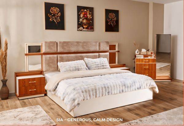 Siaa Master Bedroom Set (Mdf)-غرفة نوم رئيسية - Image 2