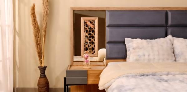 Marina Master Bedroom Set (Mdf)-غرفة نوم رئيسية - Image 4