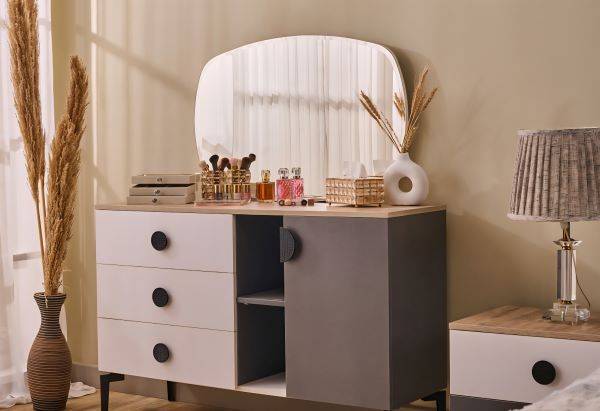 Morino Master Bedroom Set (Chip Board)-غرفة نوم رئيسية - Image 6