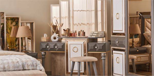 Hacienda Master Bedroom Set (Mdf)-غرفة نوم رئيسية - Image 4