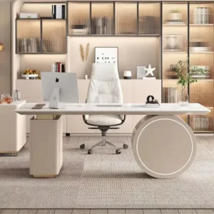 مكتب مدير خشب طبيعى 200*80سم -