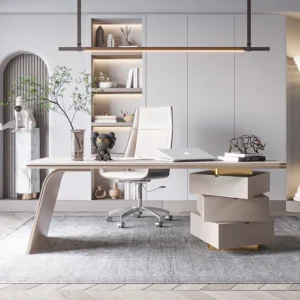 مكتب مدير خشب طبيعى 200*80سم