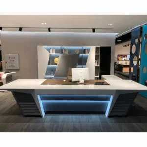 مكتب مدير خشب طبيعى 200*80سم