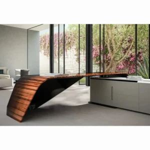 مكتب مدير خشب طبيعى 200*80سم