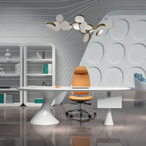 مكتب مدير خشب طبيعى 200*80سم