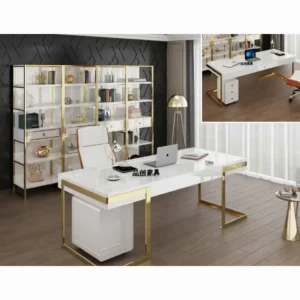 مكتب مدير خشب طبيعى 200*80سم