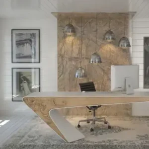 مكتب مدير خشب طبيعي200 سم * 80 سم