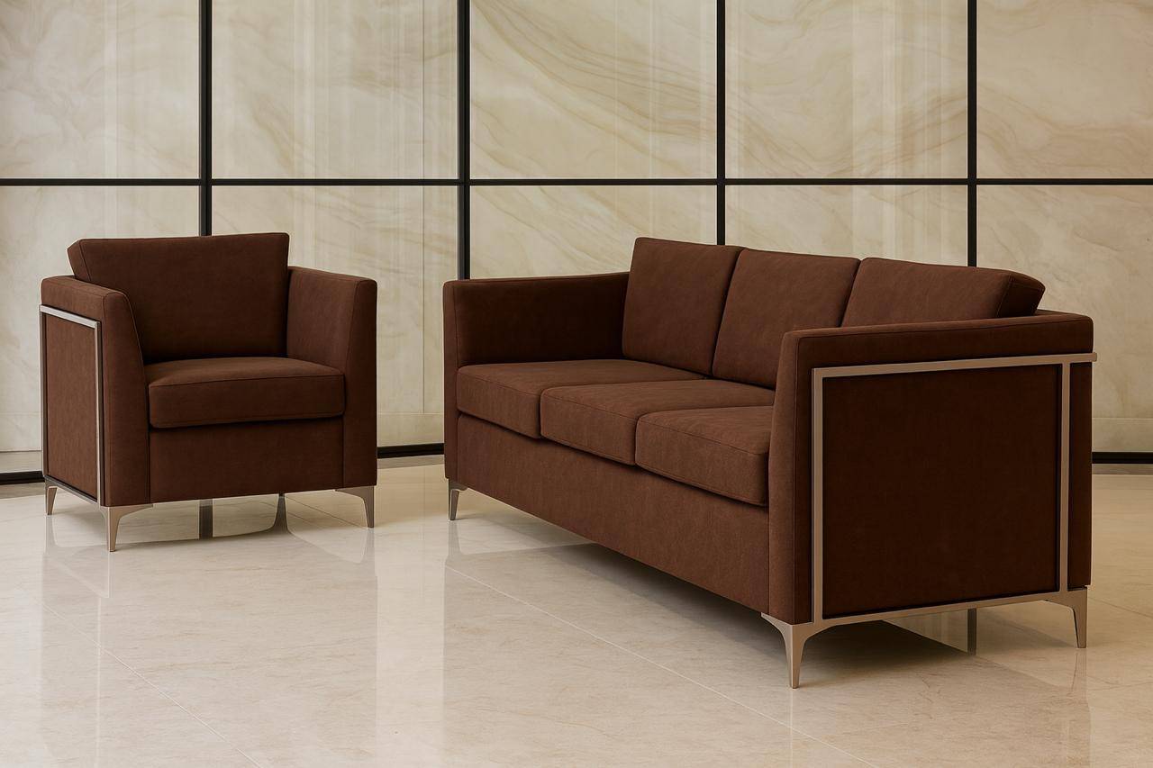 طقم انترية مكتبي(كنبة +2 فوتية) - Image 2