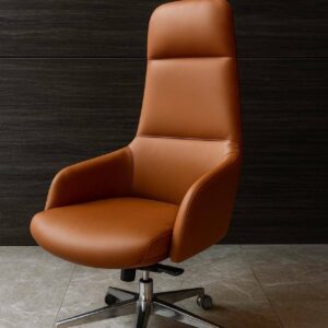 كرسي مدير فاخر جلد ظهر عالي