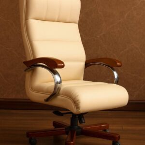 كرسي مدير فاخر جلد ظهر عالي