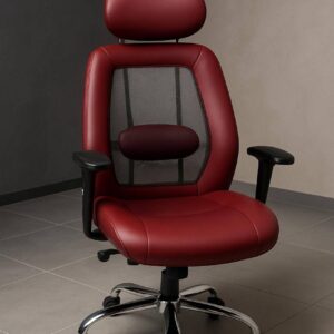 كرسي مدير فاخر جلد بمسند رأس