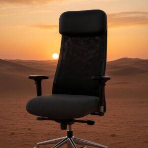 كرسي مدير فاخر جلد ظهر عالي